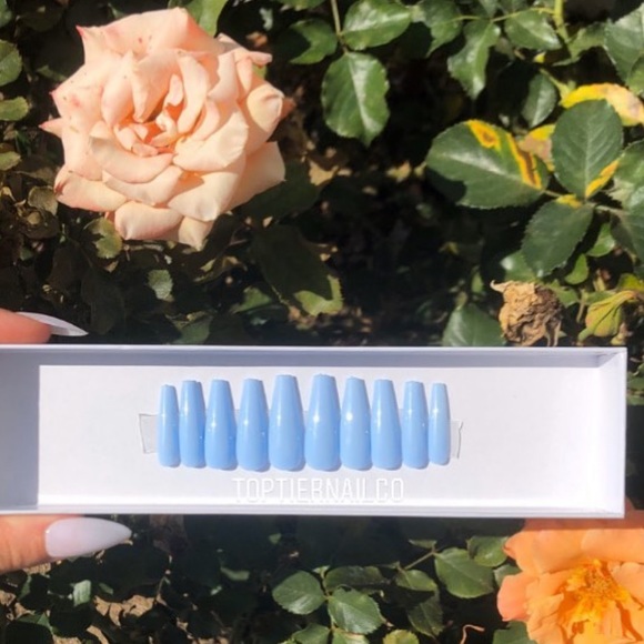 MAC Cosmetics Other - Sky Blue Nail Set